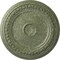 Ekena Millwork Carlsbad Ceiling Medallion (Fits Canopies up to 5 1/2"), 31 1/8"OD x 1 1/2"P, Athenian Green Crackle CM31CAAGC - alternate 1